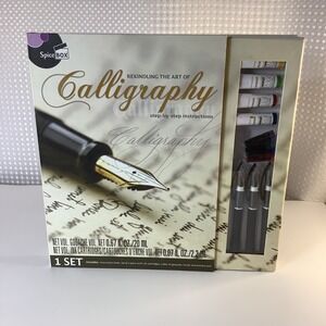 SpiceBox Master Class Calligraphy Kit Step by‎ Step New